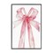 Stupell Industries Watercolor Pink Bow Illustration Framed Giclee, design by LSR Design Studio